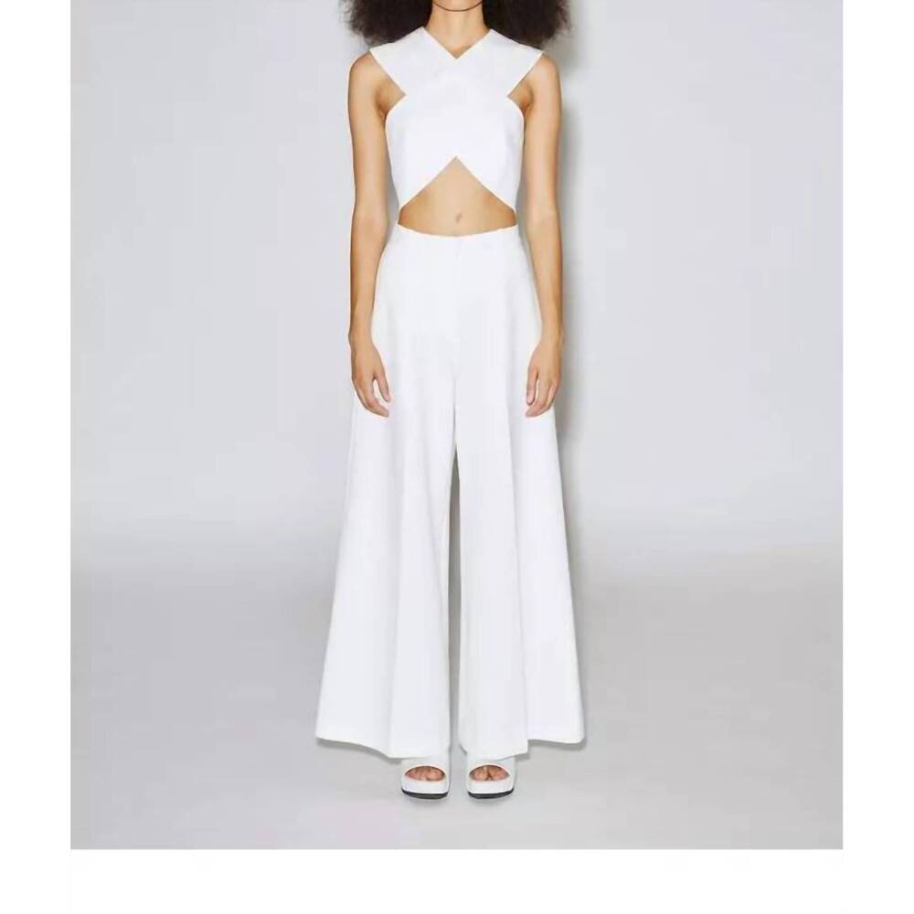 NEW ROSETTA GETTY cross front bra top in white